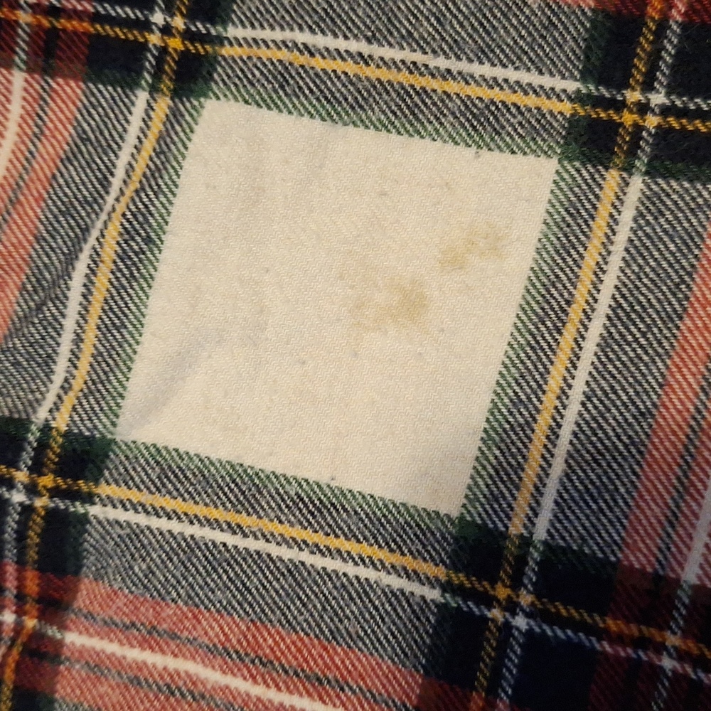 Abercrombie & Fitch Red and White Plaid Joggers - Picture 2 of 3
